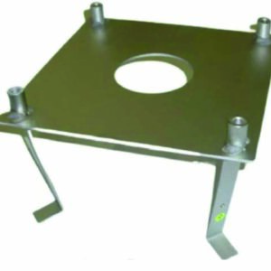 Base anclaje podium de Ology en acero inoxidable para obra de piscina