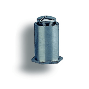 anclaje rosca en acero inoxidable y PVC con tapon roscado plano superior para piscina