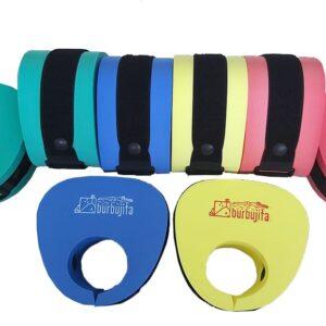 Brazalete Aquafoam Junior REF 1701 en varios colores, con correa ajustable y espuma EVA de célula cerrada. Ideal para niños que aprenden a nadar.
