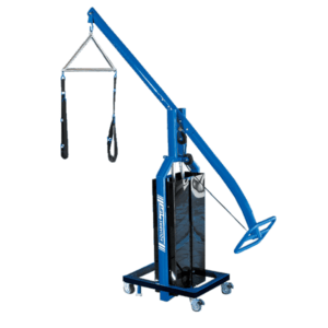 Elevador de Aqua Bikes con sistema de mástil y poleas para levantar bicicletas acuáticas