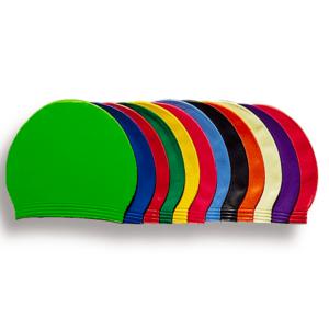 Gorro de Látex Ref. 11001/11002, 100% látex, personalizable con logotipo y colores, ideal para natación y entrenamientos acuáticos