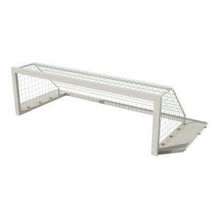 Juego porterías waterpolo oficial de Ology con marco de aluminio flotante y red
