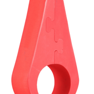 Set de conos campo waterpolo de Ology en espuma EVA de color rojo para corcheras
