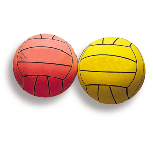 Balón waterpolo caucho de Ology en colores rojo y amarillo para entrenamiento