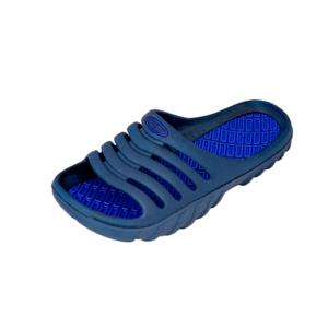 Chancletas de piscina Ralph de goma, cómodas y seguras, color azul.