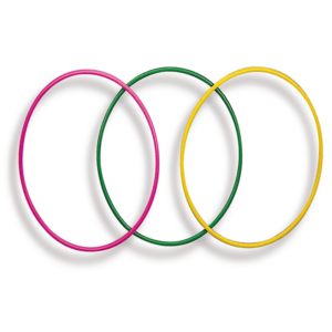 Juegos Aros Slalom Ref. 6100 de 3 unidades de colores, ideal para entrenamientos acuáticos y circuitos de slalom.