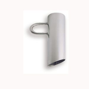 soporte bayoneta de 43 mm de diametro en acero inoxidable con anilla lateral de enganche para piscina