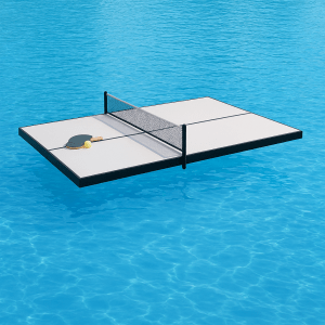 Ping-Pong flotante 180x120x4 cm de espuma alta densidad y PVC para piscinas
