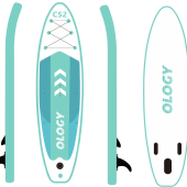 Tabla Paddle Surf OLOGY 320×84,3 cm con superficie EVA antideslizante